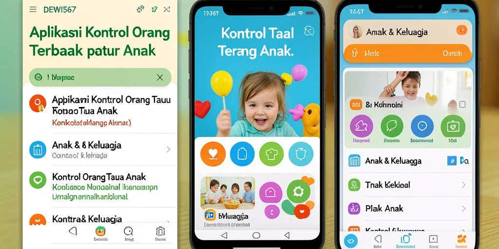 Tampilan antarmuka aplikasi DEWI567 yang intuitif dan ramah keluarga.