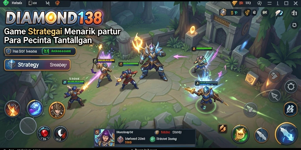 Tampilan antarmuka strategis yang menarik di DIAMOND138.