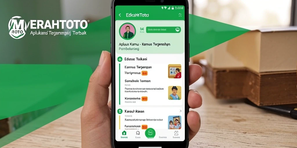 Tampilan antarmuka aplikasi MERAHTOTO yang intuitif dan menarik.