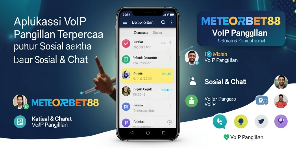 Antarmuka aplikasi METEORBET88 untuk panggilan VoIP yang intuitif.