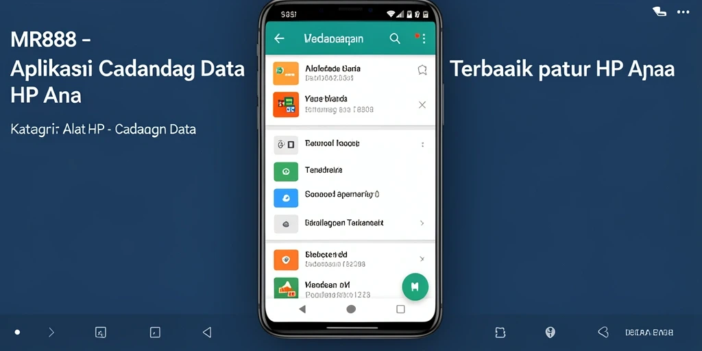 Antarmuka MR888 yang sederhana dan intuitif untuk cadangan data.