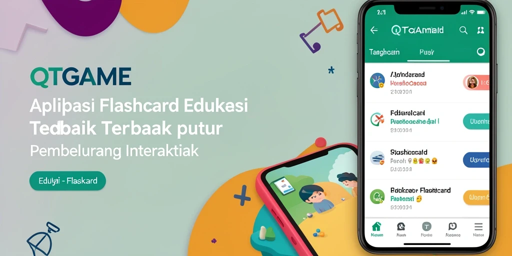 Tampilan antarmuka QTGAME yang interaktif dan menarik.