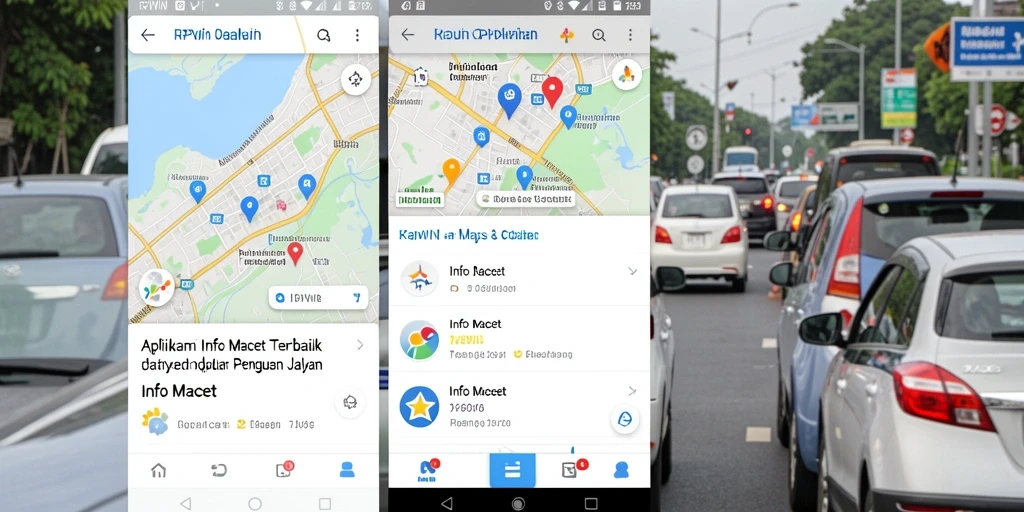 Antarmuka pengguna <strong>RPWIN</strong> yang menampilkan info lalu lintas secara real-time.