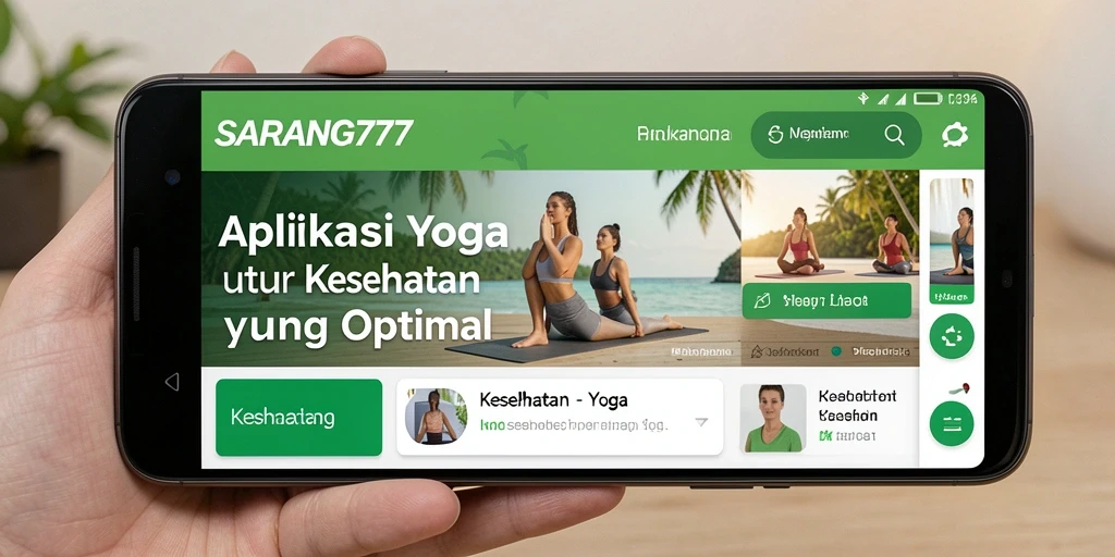Tampilan antarmuka utama aplikasi SARANG777 yang menarik dan fungsional.