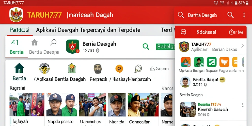Tampilan antarmuka TARUH777 yang informatif dan sederhana.